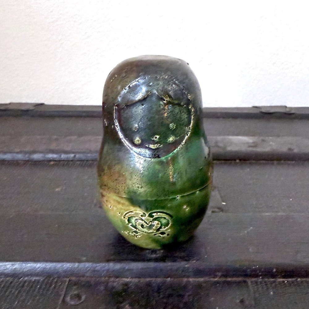 Handmade Matryoshka Nesting Doll Figurine Mold Russian Folk Art Decor